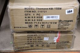 Two Thomann KB-15BM Piano Benches.