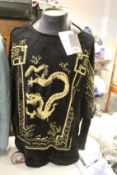 An as new Alberta Ferretti jumper in Black/Gold (Size 46 - RRP £123).