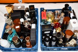 A quantity of assorted part used parfum and eau de toilette to include Channel, Hugo Boss,