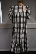 An as new Stella Nova Pen day dress in black/cream check (UK 12 - RRP £199).