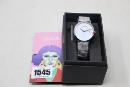 A women's as new Coluri Pankhurst watch in snow (RRP £139).