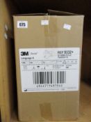 Six boxes of as new 3M Aura 9332+ Respirators (Ten in each box).