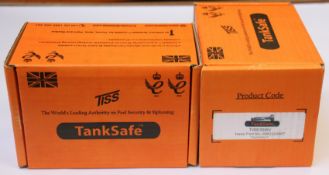 Two boxed as new TankSafe shield TISS300IV anti syphon fuel security.