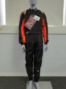 An as new Alpinestars KMX-9 V2 suit (EU 130/US 7-8 - RRP £165).