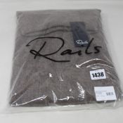 An as new Rails Imogen oversized cashmere rollneck jumper in hazelnut (M - RRP £280).