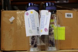 Twelve as new Bewater Magic Clarity amethyst and rock crystal 450ml water bottles.