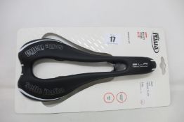 An as new Selle Italia SLR Tekno Flow bicycle saddle in Black.