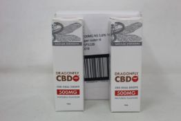 Twelve Dragonfly CBD Oral Drops 500mg/10ml Natural Flavour (Exp: 01/2023).