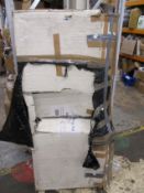 An Eastbrook Cotswold Stour chrome heated towel rail (Size: 1550 x 600mm, possibly pre-owned).