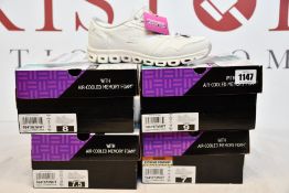 Four pairs of women's as new Skechers Glide Step Upbeat Pace trainers (UK 4, 4.5, 5, 6).