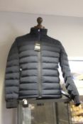 An as new Hugo Boss coat (Size 48).