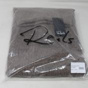 An as new Rails Imogen oversized cashmere rollneck jumper in hazelnut (M - RRP £280).