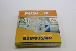 Forty boxed as new Fusion Lamps 2D Compact Fluorescent B28/835/4P.
