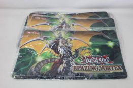 A large quantity of as new YGO BLVO Premier! 2021 promotional mouse mats (Approximately 50).