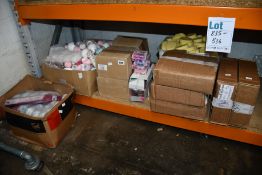 A quantity of assorted bath bombs, soap shampoos and related items.