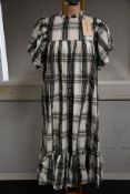 An as new Stella Nova Pen day dress in black/cream check (UK 8 - RRP £199).