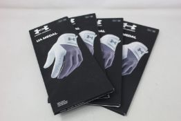 A large quantity of as new Under Armour Iso-Chill and UA Medal golf gloves (Approximately 100