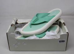 A pair of as new Stella McCartney Air Slide flip flops in herb (EU 40, no box lid - RRP £135).