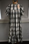 An as new Stella Nova Pen day dress in black/cream check (UK 14 - RRP £199).