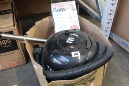 A pre-owned Numatic Henry vacuum cleaner and accessories.