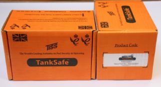 Two boxed as new TankSafe shield TISS300IV anti syphon fuel security.