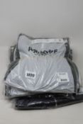 Three as new Ron Dorff track jackets (2 x S, 1 x XXL), three pairs of track shorts (XS, L, XL) and