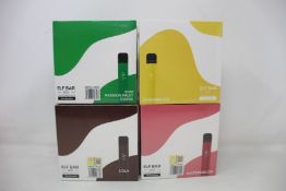 Forty boxes of ten Elf Bar 600 Disposable Pods - 2% Nicotine in various flavours to include
