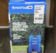 A Nilfisk Compact C110.7-5 X-Tra Pressure Washer.
