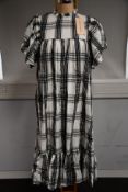 An as new Stella Nova Pen day dress in black/cream check (UK 12 - RRP £199).