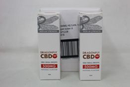 Twelve Dragonfly CBD Oral Drops 500mg/10ml Natural Flavour (Exp: 01/2023).