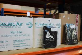 Two boxes of sports fitness bands and a box of pet shedding gloves.