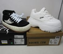A pair of as new Northwave Espresso Chilli suede sneakers (UK 6) and a pair of Nokwol Scripter