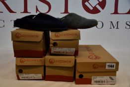 Four pairs of as new Giesswein Niederthal slippers (All EU 43 - RRP £43 each) and a pair of