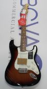 A boxed as new Fender Player Series Stratocaster PF 3TS.