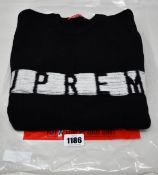 An as new Supreme Inside Out Logo sweater (M).