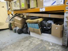 A large quantity of sports related items.