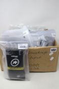 Assorted as new Assos cycling wear and accessories; nine assorted caps, nine pairs of summer