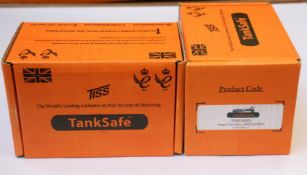 Two boxed as new TankSafe shield TISS300IV anti syphon fuel security.