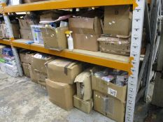 A large quantity of miscellaneous greetings cards, gift bags, ribbon and related.