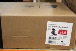 A boxed as new pair of K2 Anthem 80 MV Gripwalk ski boots (size 24.5).