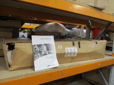 An Aero Pilates Reformer 435 (Box damaged, Item may be incomplete, viewing recommended).