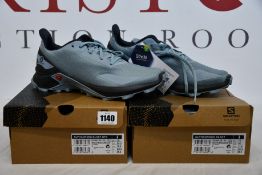 Three pairs of men's as new Salomon Alphacross Blast (UK 10, 10.5, 11 - One pair unboxed).