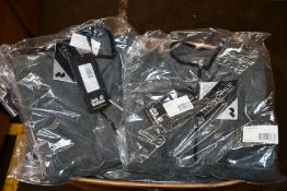 Nine as new Jack Wolfskin Arco Men black stripes jumpers (Assorted sizes, RRP £38 each).