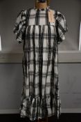 An as new Stella Nova Pen day dress in black/cream check (UK 14 - RRP £199).