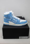 A pair of as new Amiri Skel Top sneakers in powder blue/white (EU 41 - RRP £550).