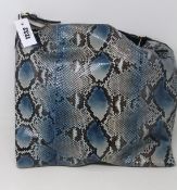 An as new Jimmy Choo snakeskin effect bag (No tags but item is as new).