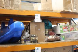 An assortment of miscellaneous toys, games and related items.