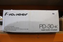 A pre-owned Pioneer PD-30-k Super audio CD player (Item untested).