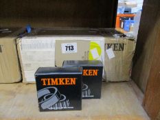 Eighteen boxed as new Timken 33109 45mm Bore Metric Tapered Roller Bearings.