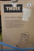 A boxed as new Thule Sweden Yepp Nexxt Maxi light-weight rear-mounted child bike seat in Black.